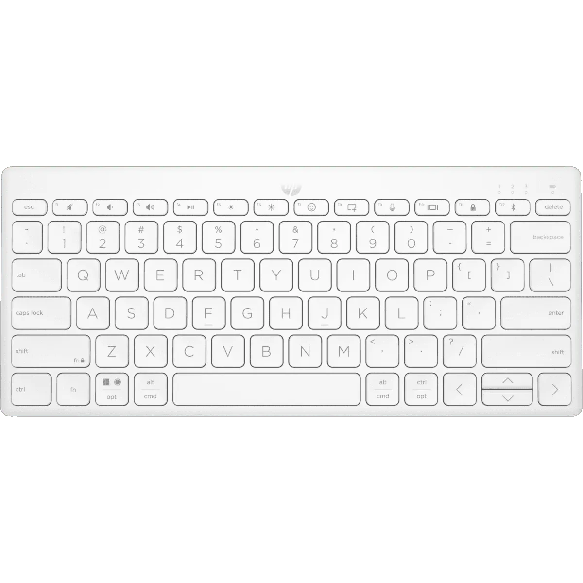 HP 350 Compact Multi-Device Bluetooth Keyboard (White)
