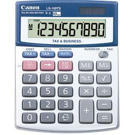 Canon LS100TS Solar & Battery 10 Digit Calculator