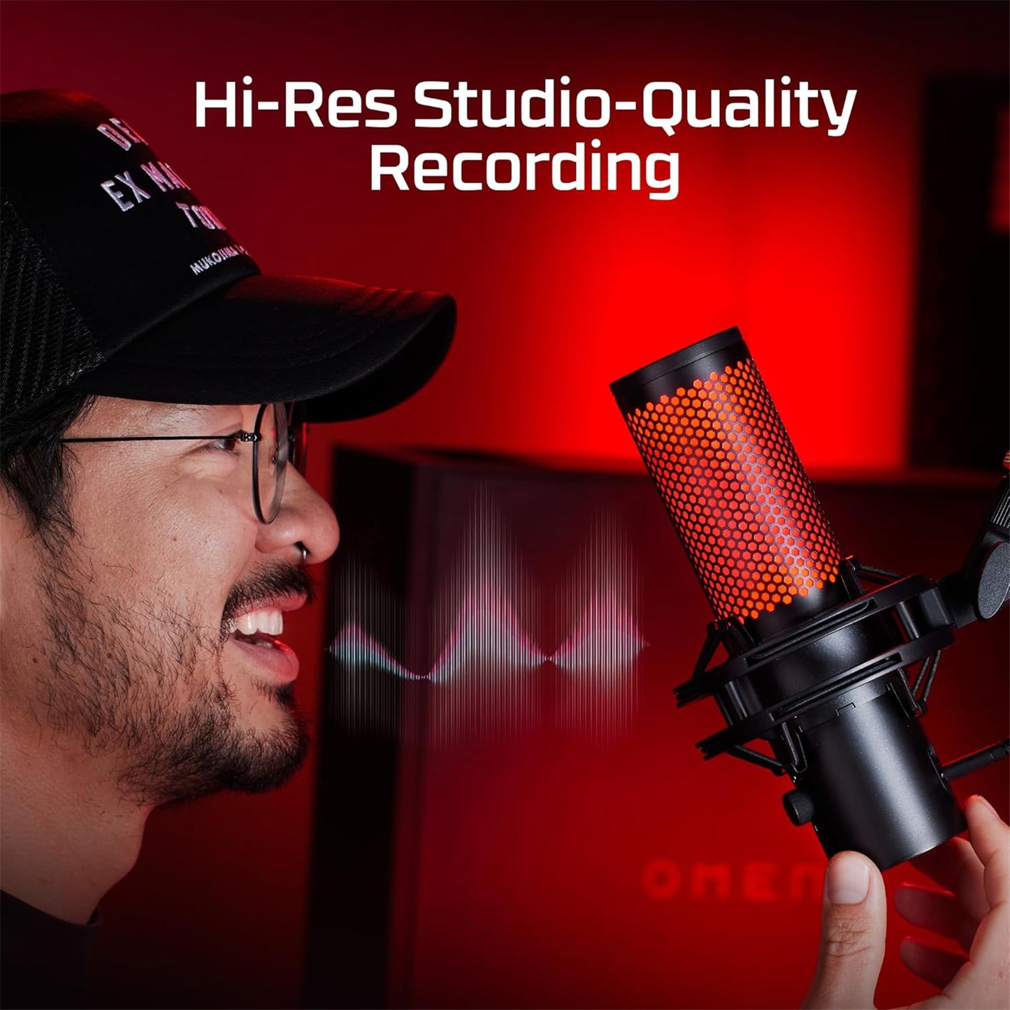HyperX Quadcast 2 USB Standalone Gaming Microphone (Black)