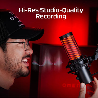 HyperX Quadcast 2 USB Standalone Gaming Microphone (Black)
