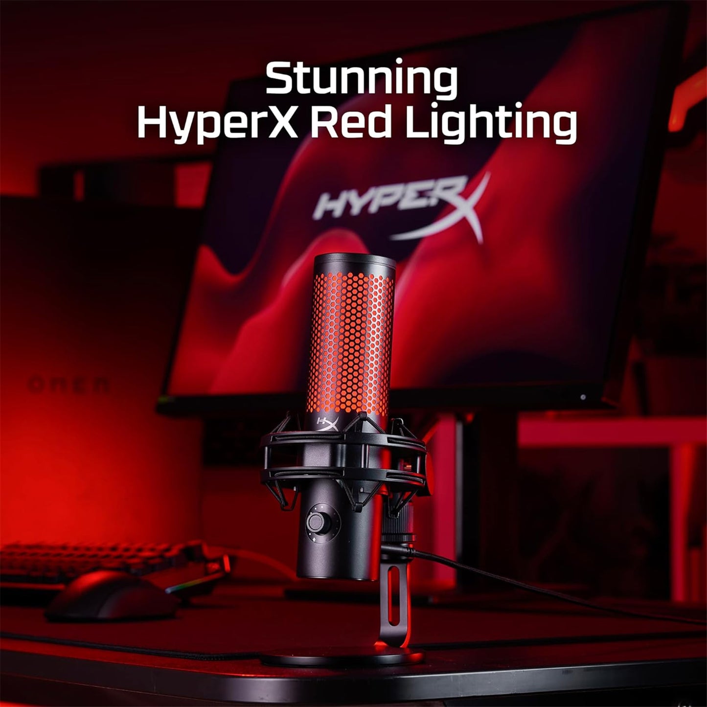 HyperX Quadcast 2 USB Standalone Gaming Microphone (Black)