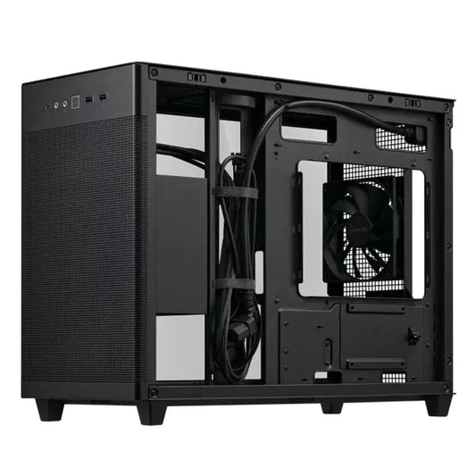 ASUS Prime AP201 MicroATX Tempered Glass Case Black