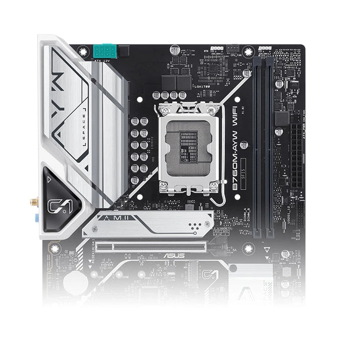 Asus B760M-AYW WIFI mATX Motherboard | Intel Socket LGA1700 - B760 Chipset