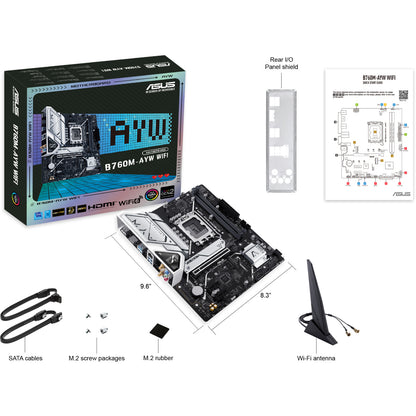Asus B760M-AYW WIFI mATX Motherboard | Intel Socket LGA1700 - B760 Chipset