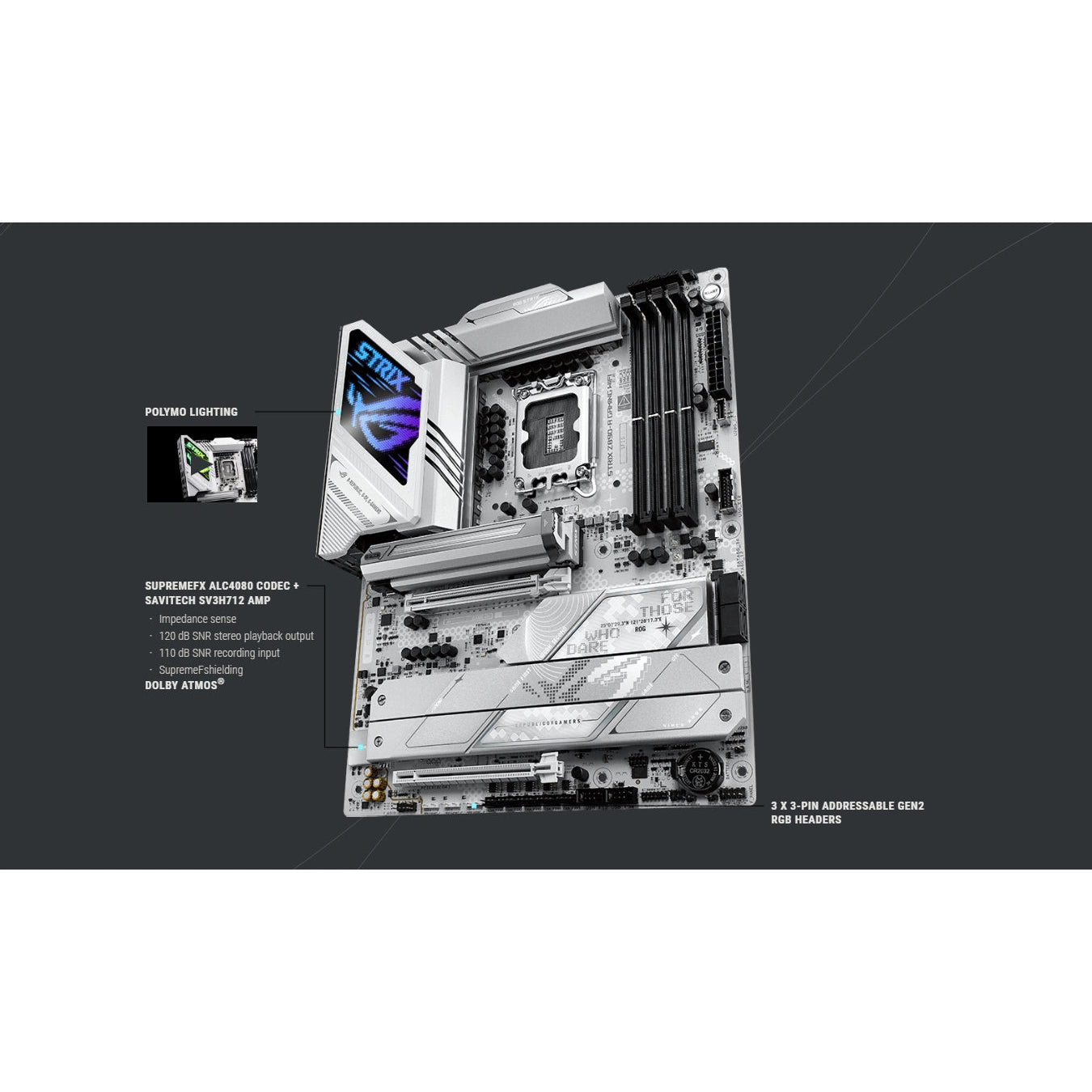 Asus ROG STRIX Z890-A Gaming WIFI ATX Motherboard for Intel LGA1851