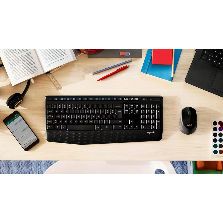 Logitech M280 USB Wireless Full Size Mouse (Black)