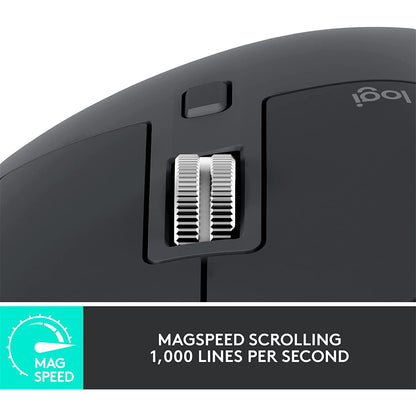 Logitech MX Master 3s Wireless Performance Mouse (Graphite)
