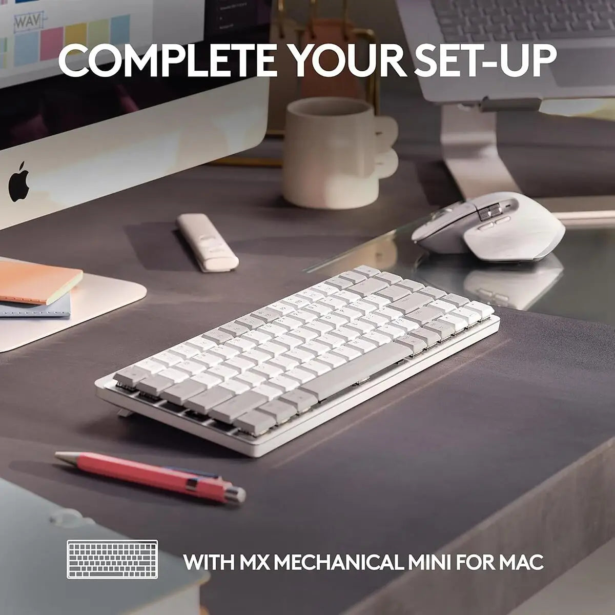 Logitech MX Master 3s Wireless Performance Mouse for Mac (White)