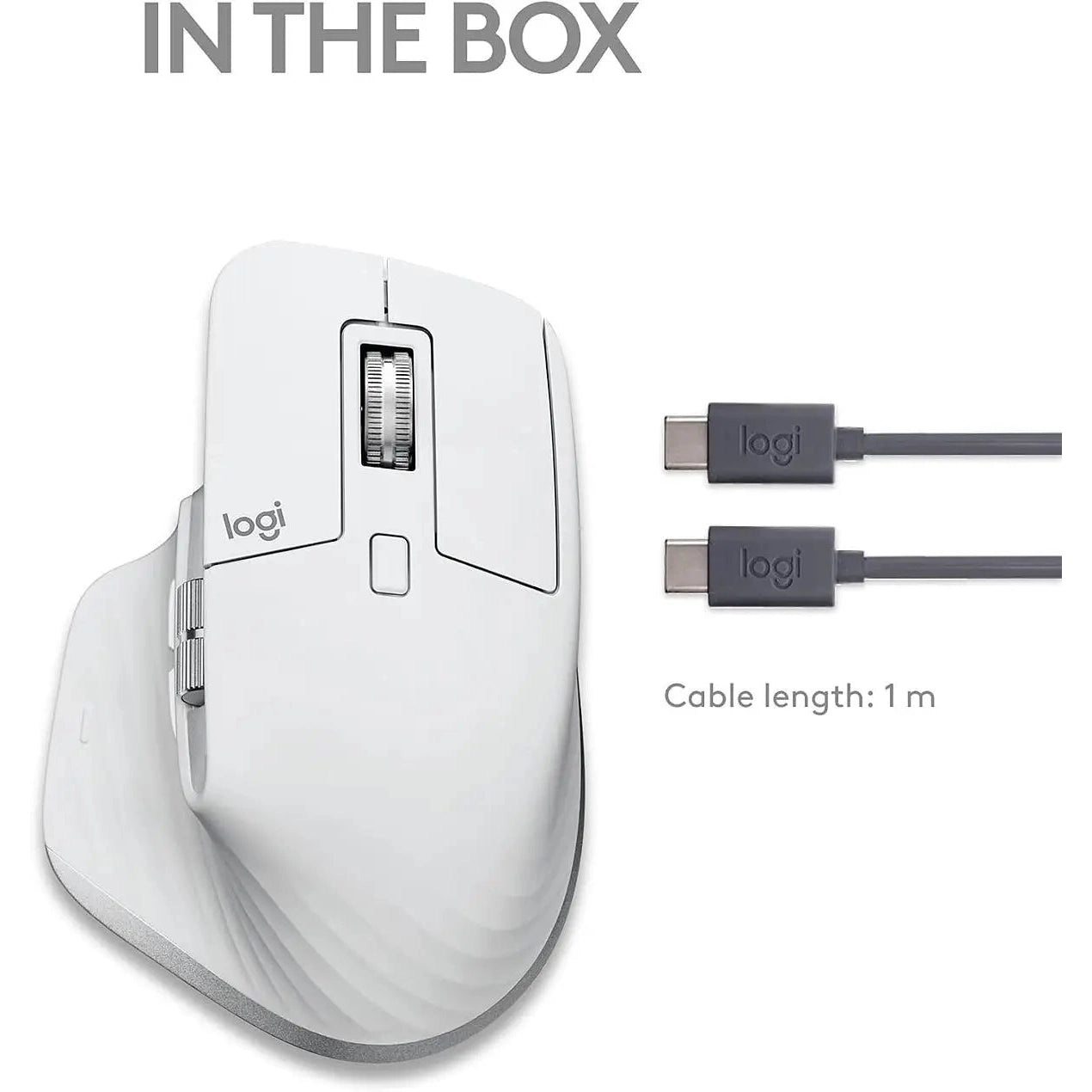 Logitech MX Master 3s Wireless Performance Mouse for Mac (White)