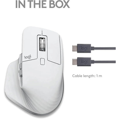 Logitech MX Master 3s Wireless Performance Mouse for Mac (White)