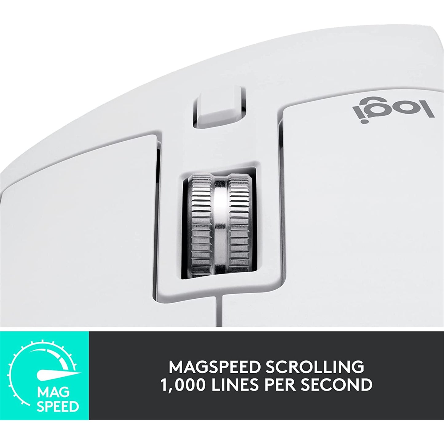 Logitech MX Master 3s Wireless Performance Mouse for Mac (White)