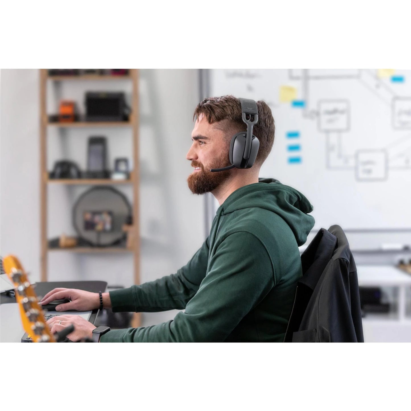 Logitech Zone Vibe 100 Wireless Over-Ear Headset (Graphite)