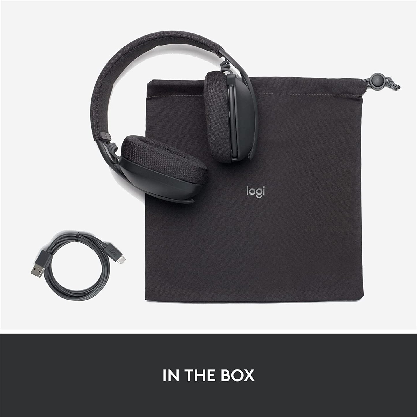 Logitech Zone Vibe 100 Wireless Over-Ear Headset (Graphite)