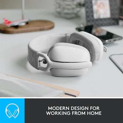 Logitech Zone Vibe 100 Wireless Over-Ear Headset (Off White)