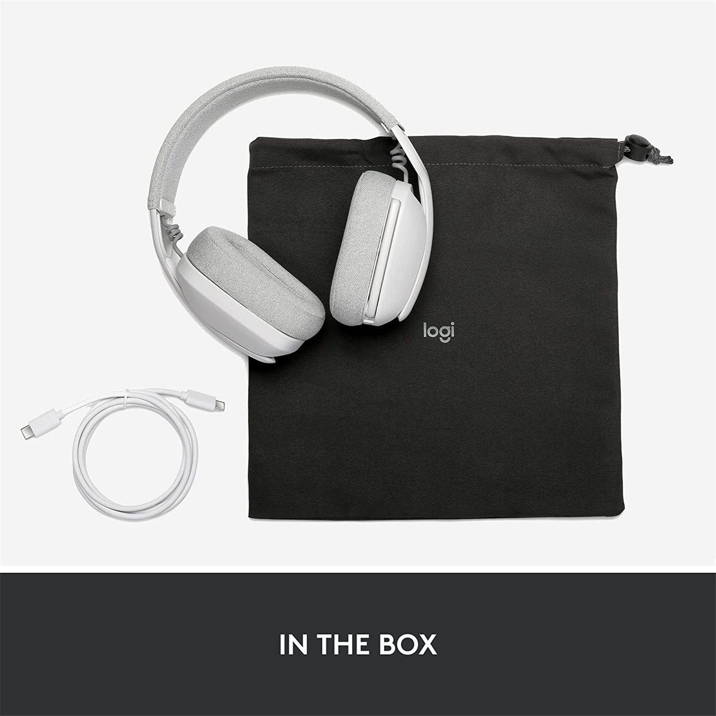 Logitech Zone Vibe 100 Wireless Over-Ear Headset (Off White)