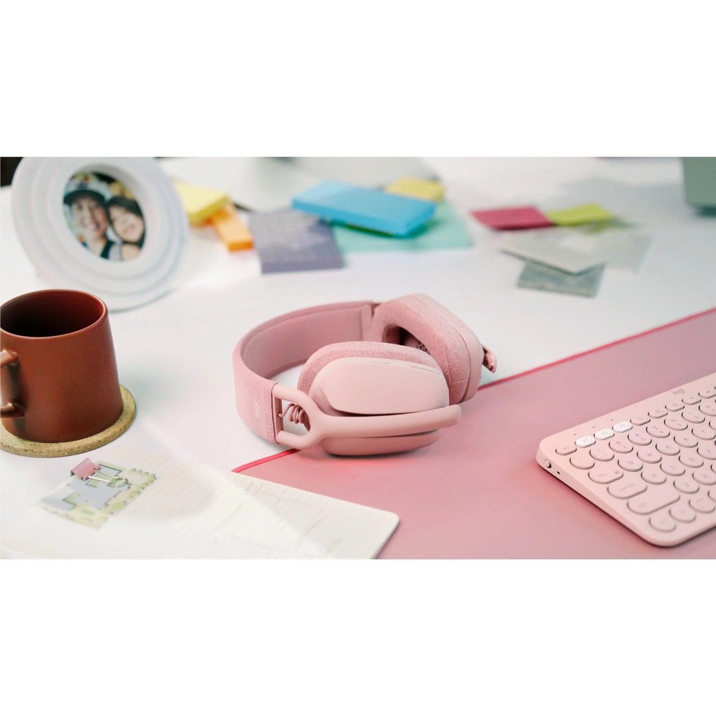Logitech Zone Vibe 100 Wireless Over-Ear Headset (Rose)
