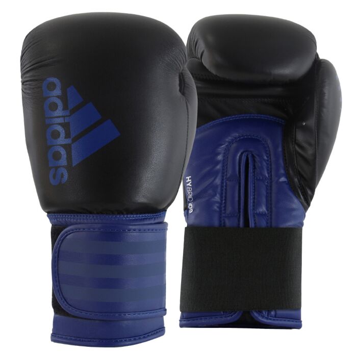 Adidas Hybrid 100 Boxing Gloves (Black/Mystery Ink) - Combat Sports Glove