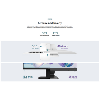 ASUS 23.8" V440VAK-WPC182W AIO | Intel Core i5 | 512GB SSD | 8GB RAM | FHD | All-In-One PC