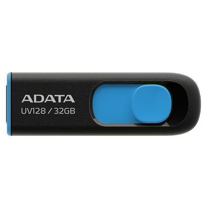 Adata UV128 Dashdrive Retractable USB 3.2 32GB Flash Drive (Blue/Black)