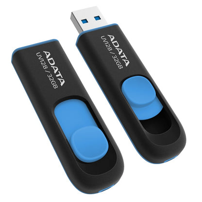 Adata UV128 Dashdrive Retractable USB 3.2 32GB Flash Drive (Blue/Black)