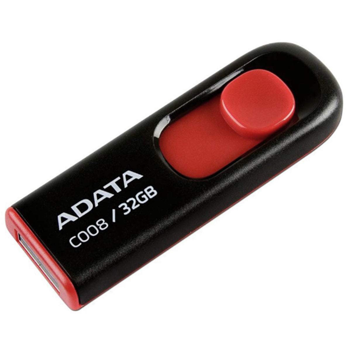 Adata C008 Retractable USB 2.0 32GB Flash Drive Red/Black