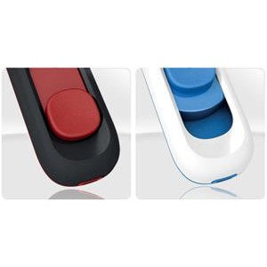 Adata C008 Retractable USB 2.0 32GB Flash Drive Red/Black