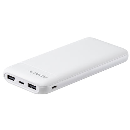 Adata C100 10000mAh 20W USB-C USB-A 3-Output Power Bank White
