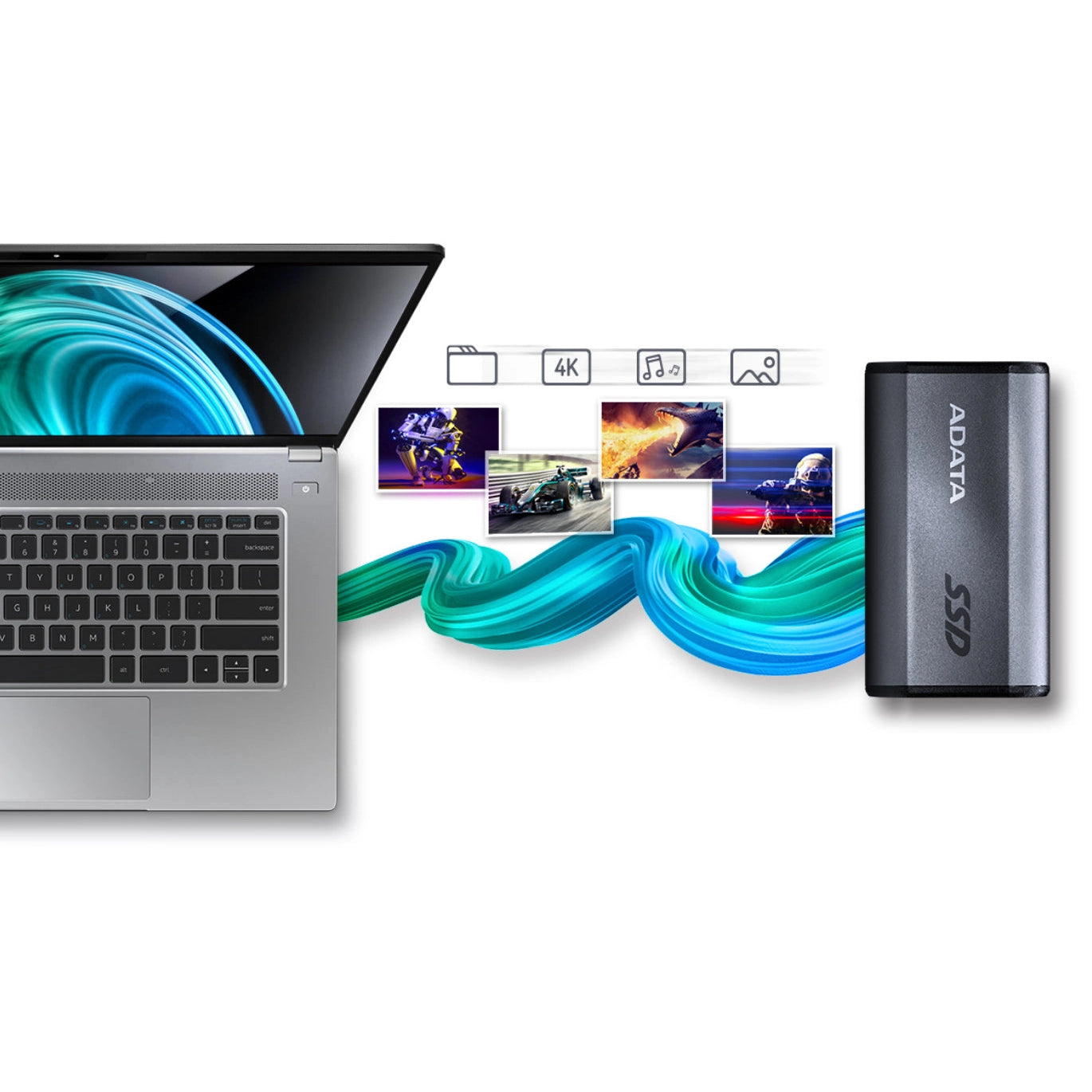 Adata SE880 1TB USB-C USB3.2 Gen 2 Type-C External Rugged Portable SSD