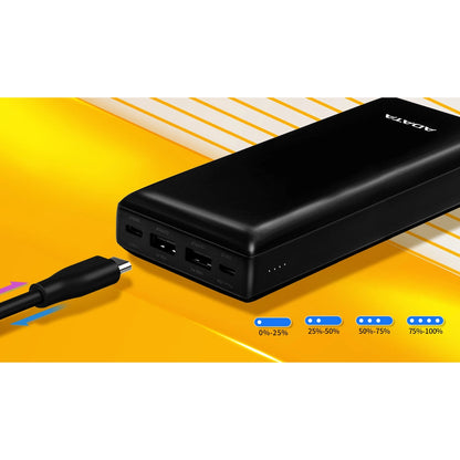 Adata C20 20000mAh Powerbank 2x USB-A + USB-C Power Bank Black