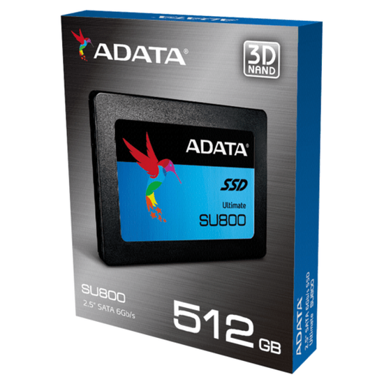 Adata SU800 Ultimate 512GB SATA3 2.5" 3D NAND Internal SSD 3 Years Warranty