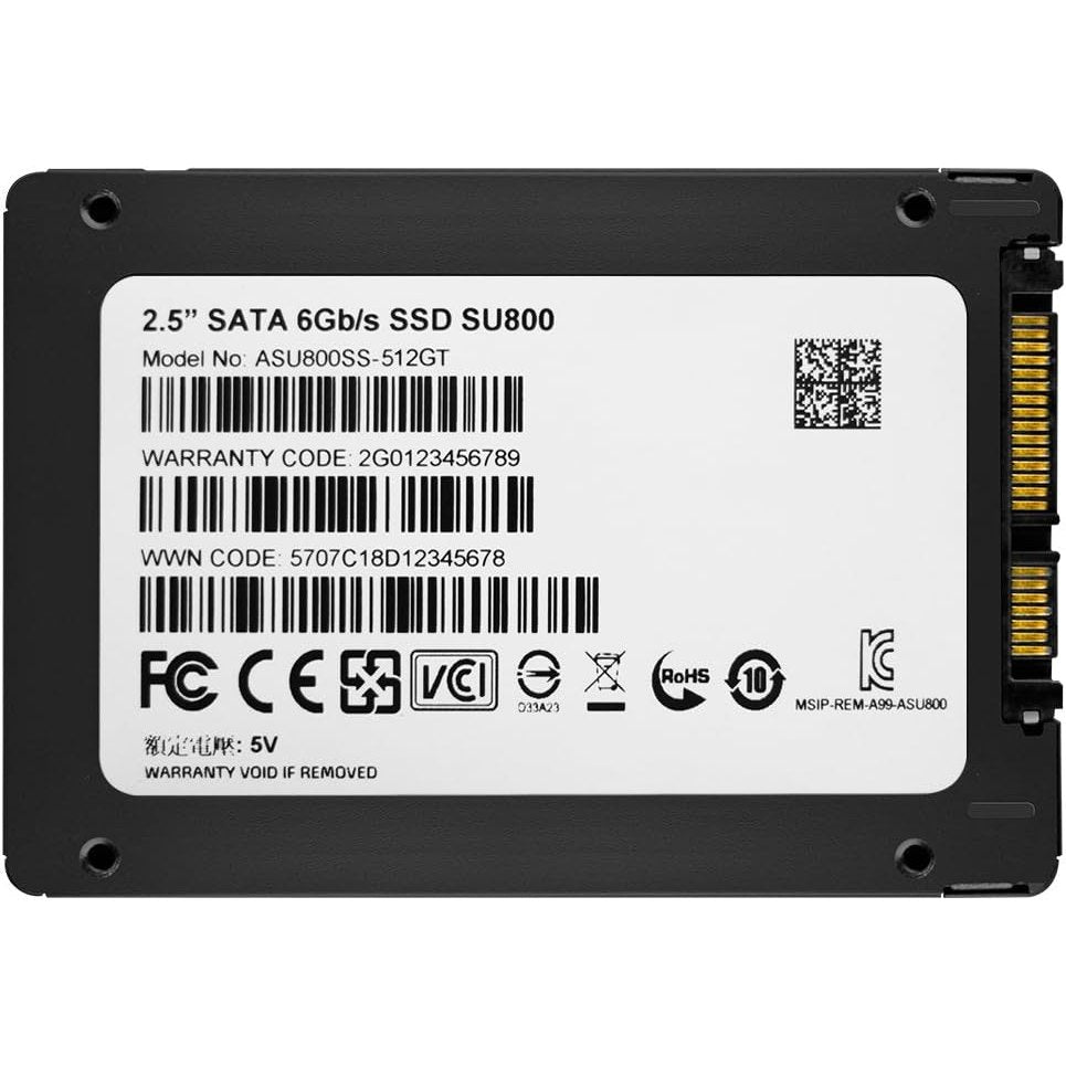 Adata SU800 Ultimate 512GB SATA3 2.5" 3D NAND Internal SSD 3 Years Warranty