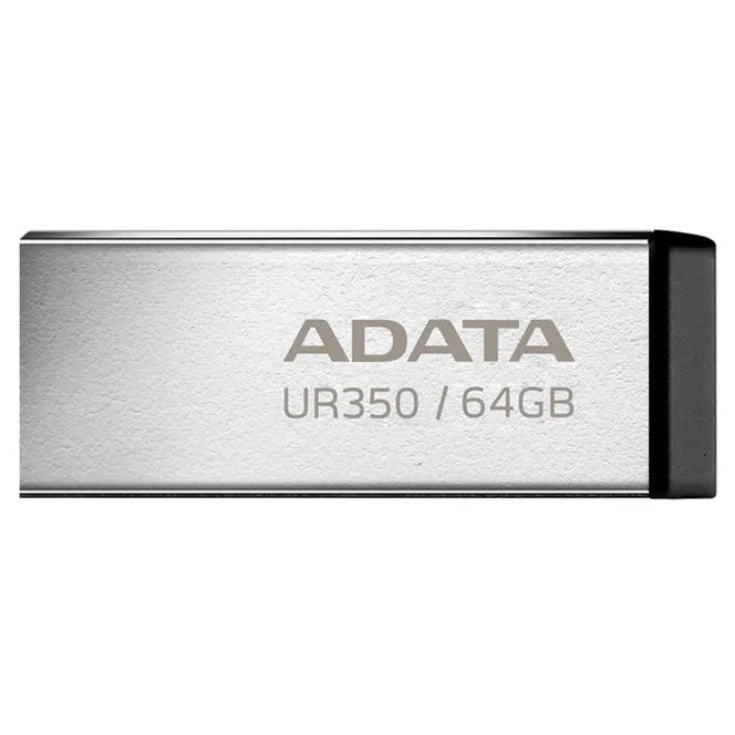 Adata UR350 64GB USB 3.2 Flash Drive Stick Nickel/Black