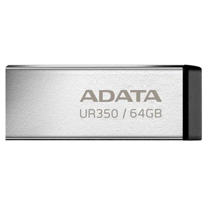 Adata UR350 64GB USB 3.2 Flash Drive Stick Nickel/Black