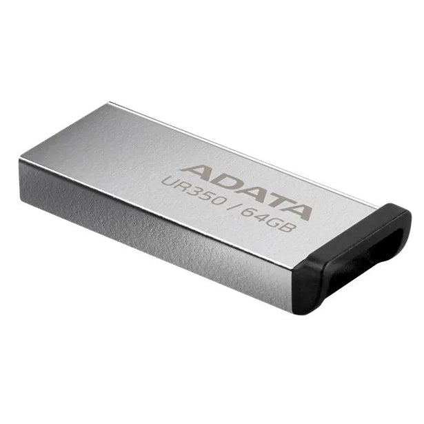 Adata UR350 64GB USB 3.2 Flash Drive Stick Nickel/Black