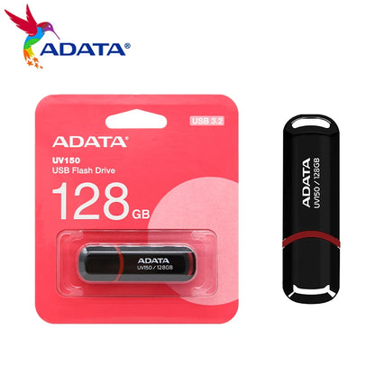 Adata UV150 Dashdrive USB3.2 128GB USB Flash Drive (Black/Red)