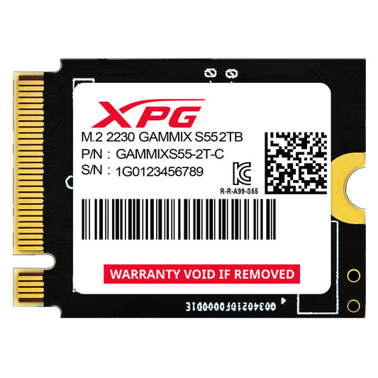 Adata XPG Gammix S55 1TB PCIe Gen4x4 M.2 2230 Internal SSD SGAMMIXS55-1T-C