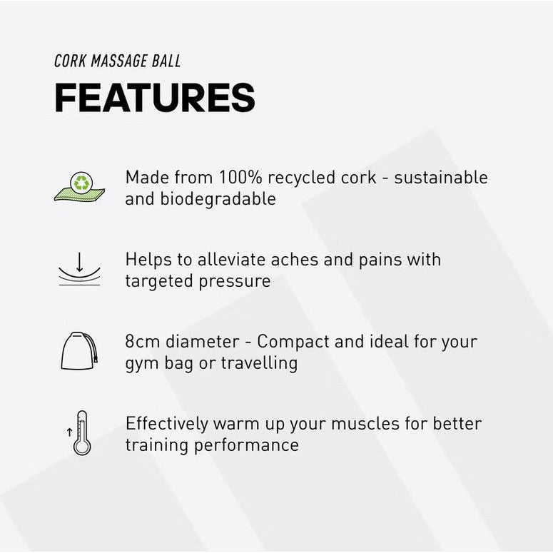Adidas Cork Massage Ball for Fitness & Training Natural Cork