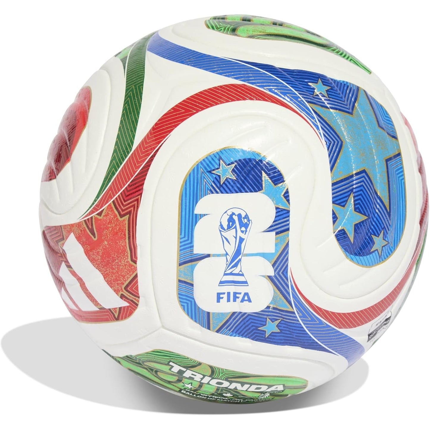 Adidas Fifa World Cup 26 Trionda Pro Football Soccer Official Match Ball 2026 White/Blue/Red/Lime