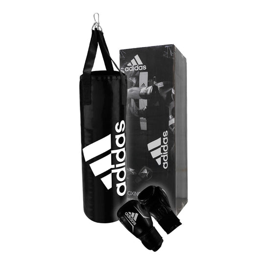 Adidas Junior Boxing Set - Punchbag and Boxing Gloves (Black)