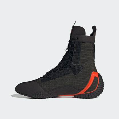 Adidas Speedex 23 Boxing Boots Shoes (Carbon Core Black/Solar Red)