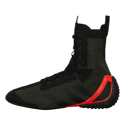 Adidas Speedex 23 Boxing Boots Shoes (Carbon Core Black/Solar Red)