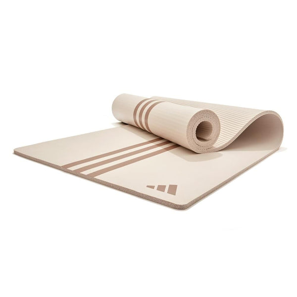 Adidas Yoga Mat Pilates Fitness Stretch Training 10mm Wonder Beige