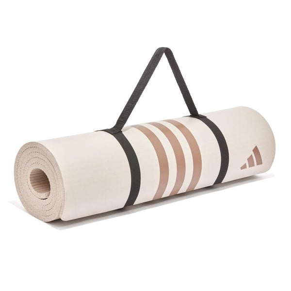 Adidas Yoga Mat Pilates Fitness Stretch Training 10mm Wonder Beige