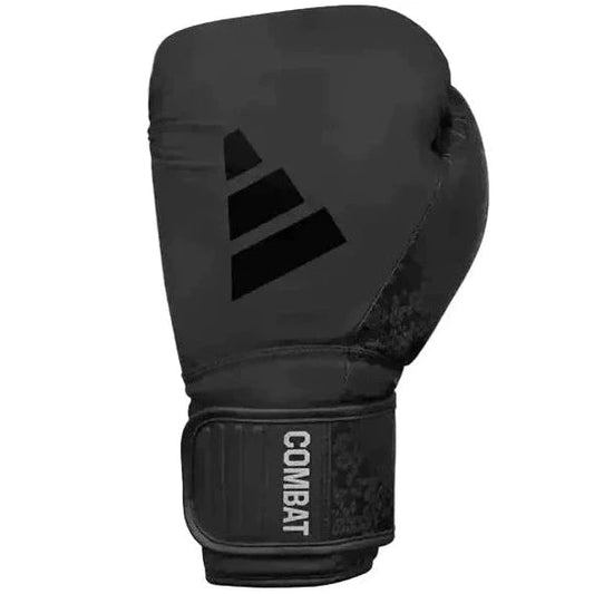 Adidas Combat 50 Boxing Gloves (Black/Black) - Combat Sports Glove