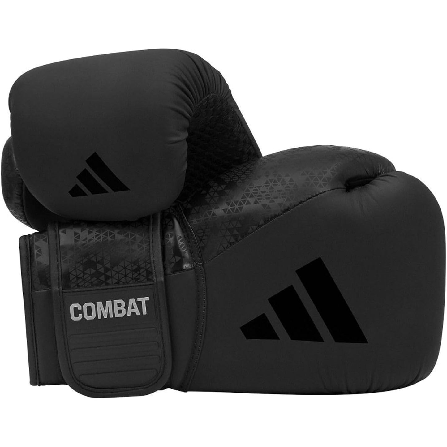 Adidas Combat 50 Boxing Gloves (Black/Black) - Combat Sports Glove