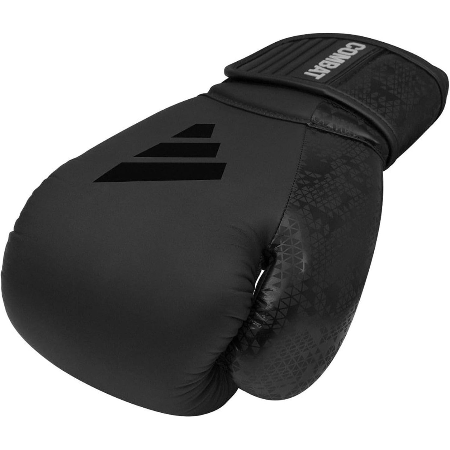Adidas Combat 50 Boxing Gloves (Black/Black) - Combat Sports Glove
