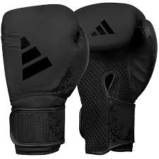 Adidas Combat 50 Boxing Gloves (Black/Black) - Combat Sports Glove
