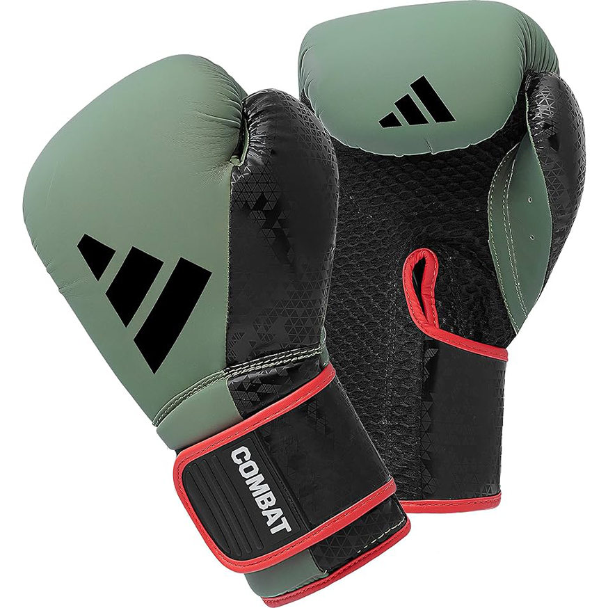 Adidas Combat 50 Boxing Gloves (Orbit Green/Black) - Combat Sports Glove