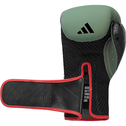 Adidas Combat 50 Boxing Gloves (Orbit Green/Black) - Combat Sports Glove