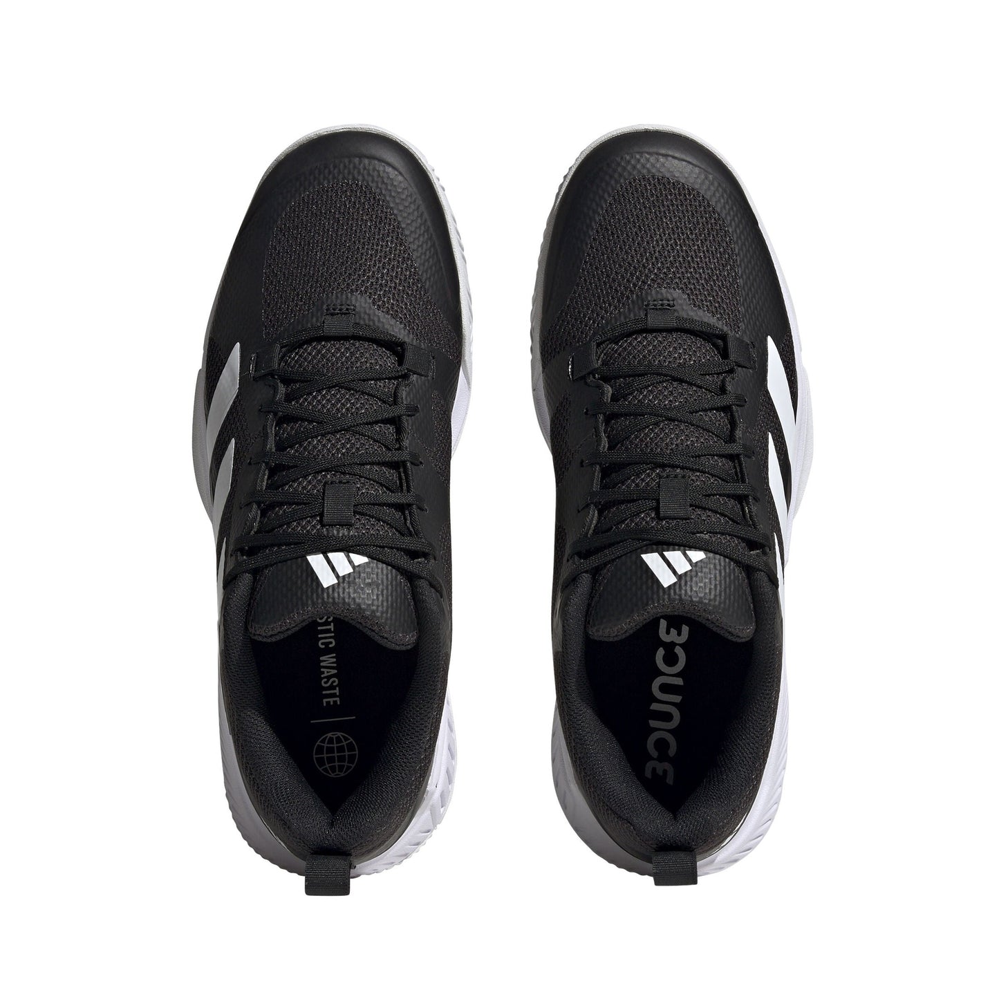 Adidas Court Team Bounce 2.0 Men's Indoor Sports Shoes Trainers Black/White